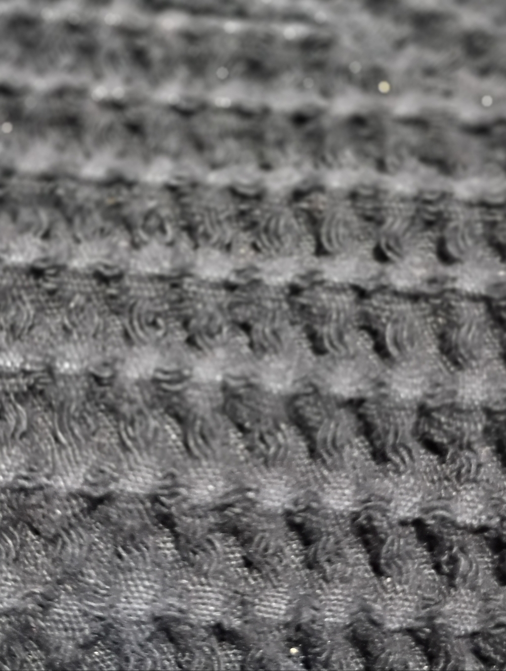 Republic Blues Cardigan Waffle-Knit Button-Front Sweater - Black Sz Large - Picture 4 of 5